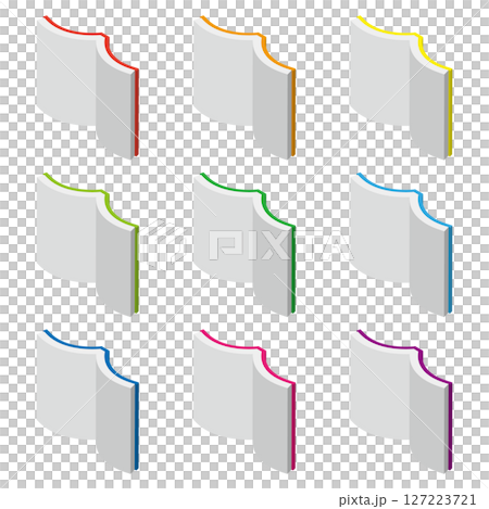 一組打開的書插圖 127223721