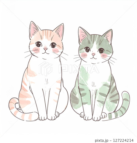 猫のイラスト素材 127224214
