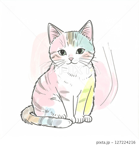 猫のイラスト素材 127224216