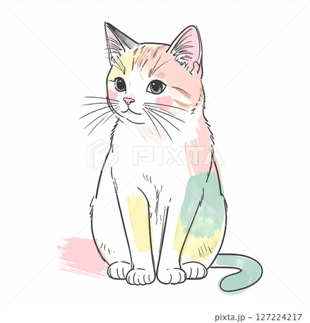 猫のイラスト素材 127224217