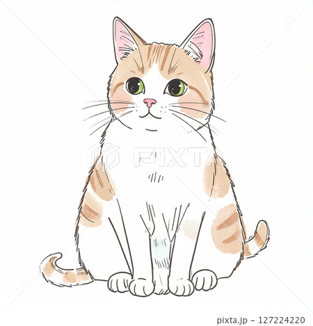 猫のイラスト素材 127224220