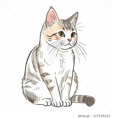 猫のイラスト素材 127224221