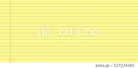 Legal Yellow Paper. Vintage notepad sheet. Paper for legal documents. Vector illustration in flat style 127224265