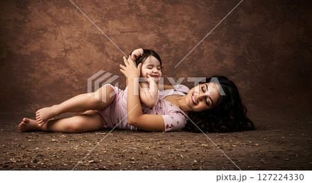 People sharing a Joyful Moment Outdoors With Warm Smiles 127224330