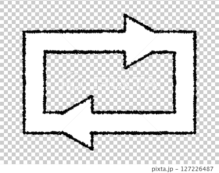 Clockwise rotating arrow icon 127226487