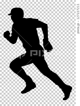 baseball player silhouette baseball player silhouette 127227211