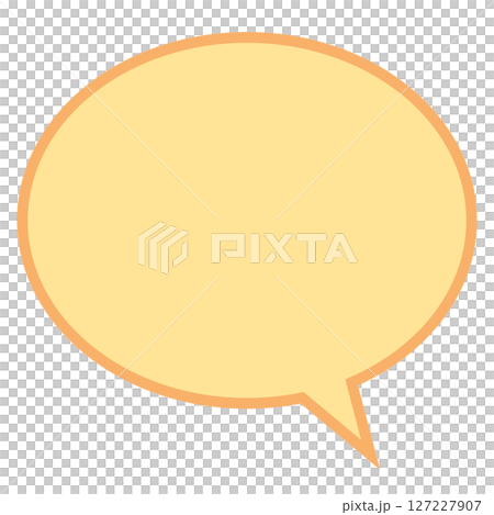 Simple speech bubble 1 Yellow Simple speech bubble 1 Yellow 127227907