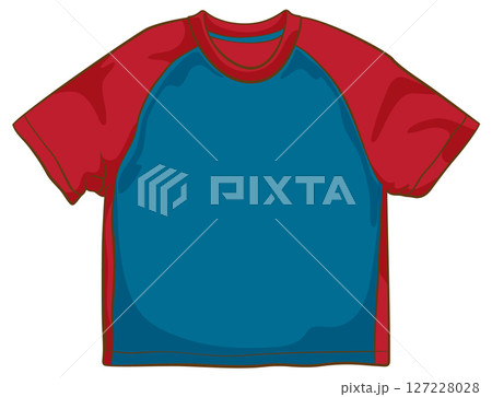 Colorful Raglan T-Shirt Vector Illustration Colorful Raglan T-Shirt Vector Illustration 127228028