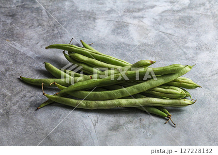 Raw fresh young green bean Raw fresh young green bean 127228132