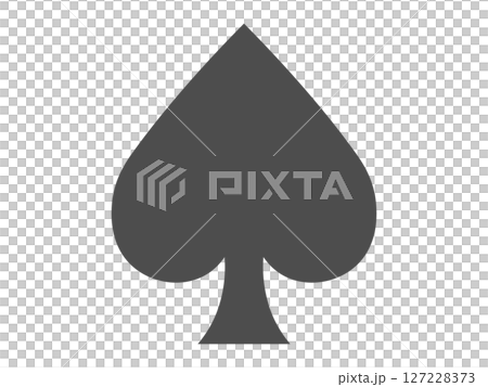 Spade symbol (playing card icon) 127228373