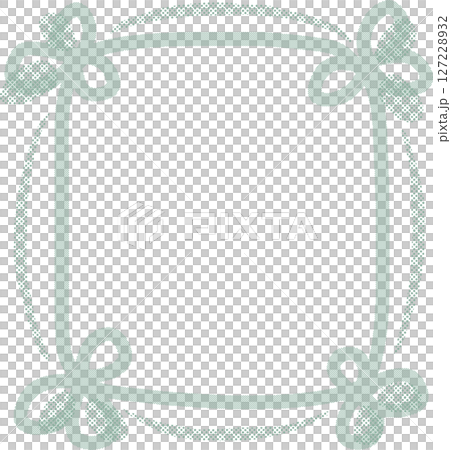 綠色三葉草手繪半色調框架圖 127228932