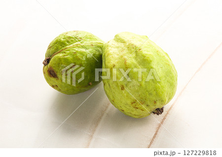 Ripe fresh green green guava Ripe fresh green green guava 127229818