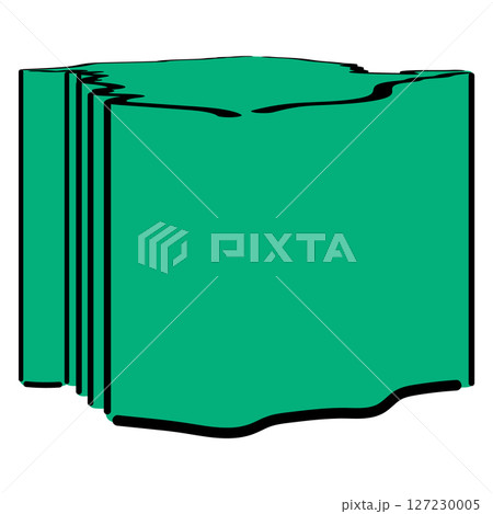 手書き_アゼルバイジャン_シャルル_ベクター素材_アイソメトリックイラスト 127230005