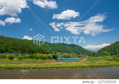 長和町の農村風景　のどかな田舎景色 127230220