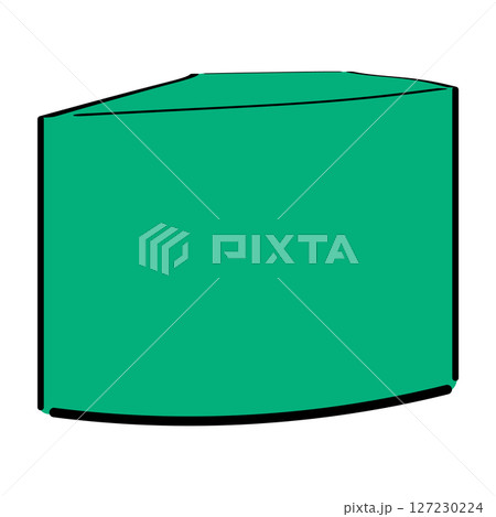 手書き_アゼルバイジャン_バベク_ベクター素材_アイソメトリックイラスト 127230224