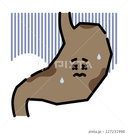 硬化した胃のキャラクター 127231998