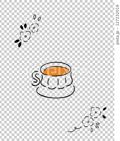 紅茶的手繪插圖|顏色 紅茶的手繪插圖|顏色 127232019