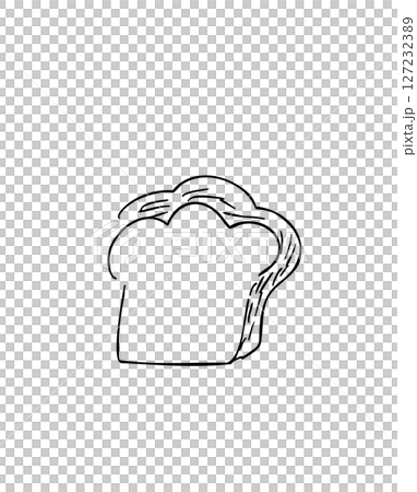 Hand-drawn illustration of bread | Line drawing 127232389