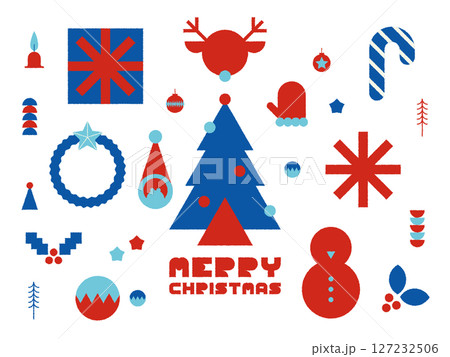 クリスマスのアイコンとデザイン装飾 クリスマスのアイコンとデザイン装飾 127232506