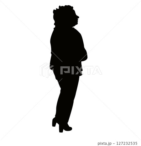 a woman body silhouette vector 127232535