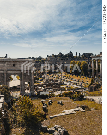 Ancient Forum In Rome During A Sunny Day Ancient Forum In Rome During A Sunny Day 127232648