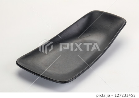 Empty clean color plate dishware Empty clean color plate dishware 127233455