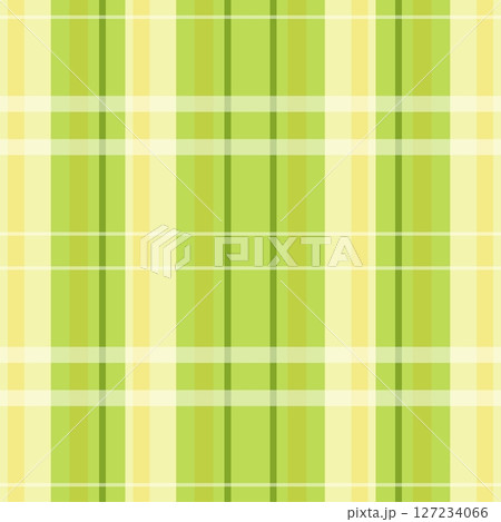 Green Gingham Checkered Pattern. Textile design of textured plaid. 127234066