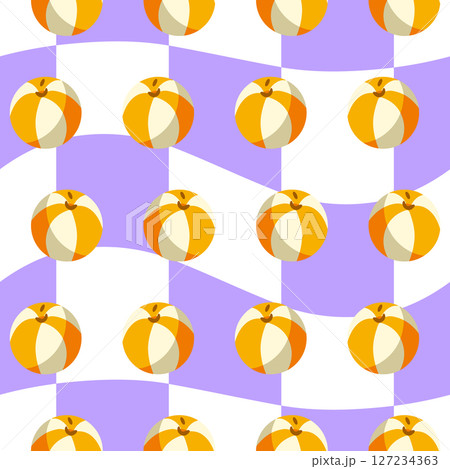 Seamless Beach Ball Summer Pattern 127234363