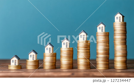 不動産市場の上昇コンセプト 127234447