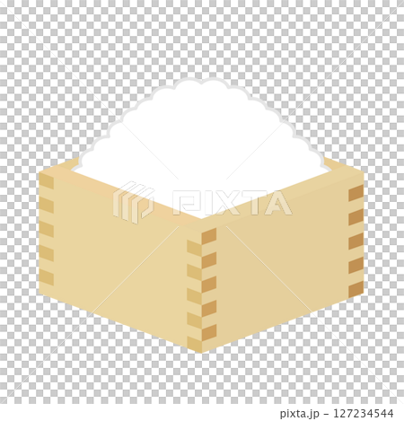 升に入ったお米 升に入ったお米 127234544