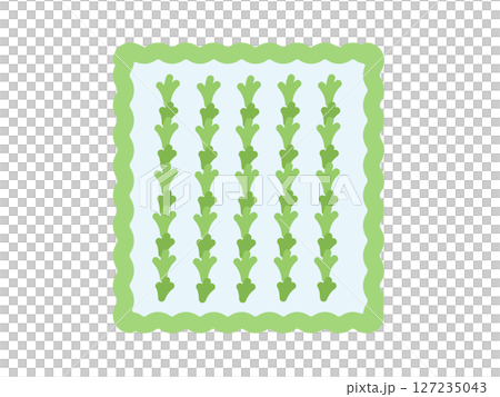 シンプルな田んぼ　イラスト 127235043