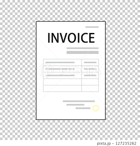 請求書の平面図イラスト 127235262