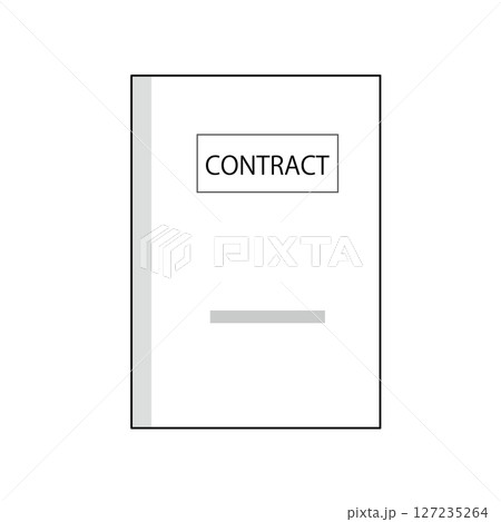 契約書の平面図イラスト(表紙) 契約書の平面図イラスト(表紙) 127235264