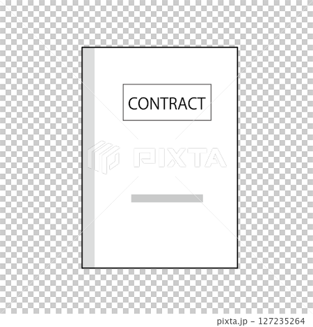 契約書の平面図イラスト(表紙) 契約書の平面図イラスト(表紙) 127235264