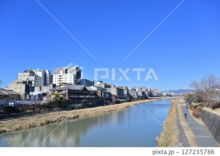 京都　鴨川（賀茂川）2024年1月 127235786