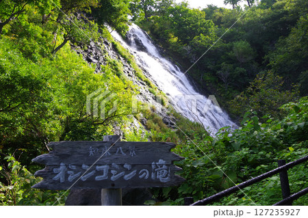 北海道斜里町　オシンコシンの滝 127235927