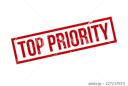 Top Priority Stamp. Top Priority Rubber grunge Stamp Seal 127237073