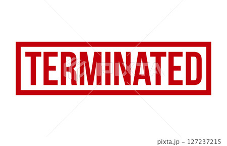 Terminated Rubber Stamp Seal Vector Terminated Rubber Stamp Seal Vector 127237215