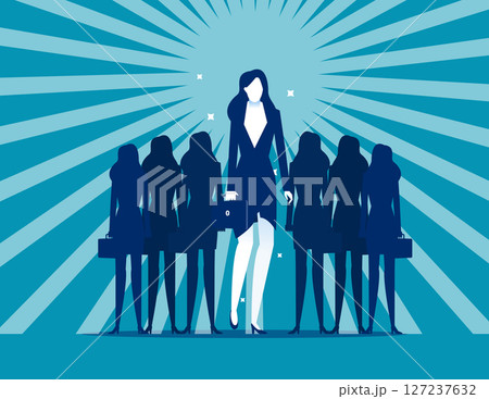 Advance. Businessman leader and Followers Advance. Businessman leader and Followers 127237632