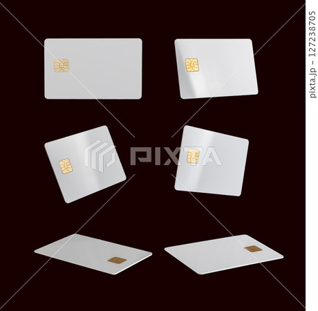Credit card for online payment and shopping. Cashless transaction concept with plastic card, showing 127238705