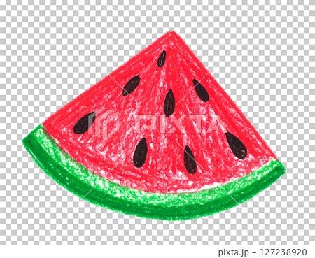 Illustration of cut watermelon 127238920