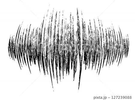 細かい螺鈿モザイク柄で造られた膨張する上下波形テクスチャー 127239088
