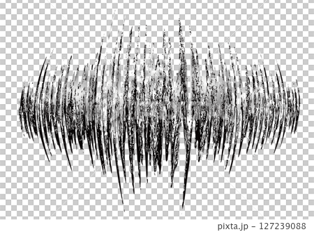 細かい螺鈿モザイク柄で造られた膨張する上下波形テクスチャー 127239088