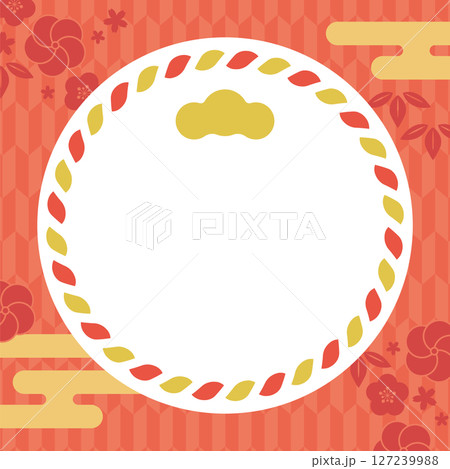 お正月フレーム 127239988
