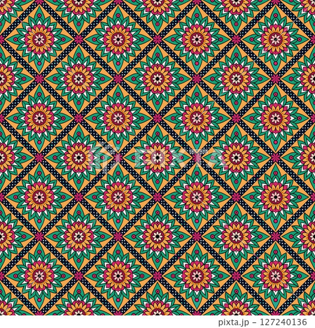 seamless pattern, vintage background. vector illustration. seamless vector 127240136