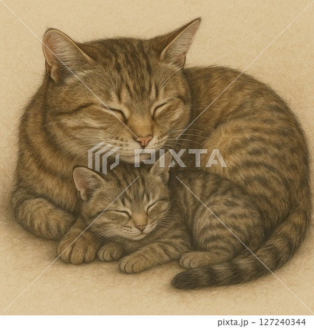 寝る猫 127240344