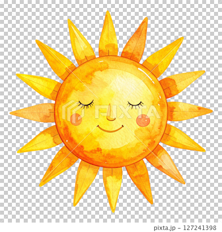 太陽のイラスト素材 127241398