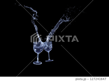 グラスの衝突 127241647