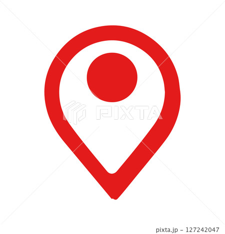 Red Location Pin Icon Map Marker GPS Navigation Geolocation Red Location Pin Icon Map Marker GPS Navigation Geolocation 127242047