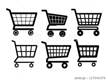 Shopping Cart Icons Six Variations for Website and App Design Shopping Cart Icons Six Variations for Website and App Design 127242378